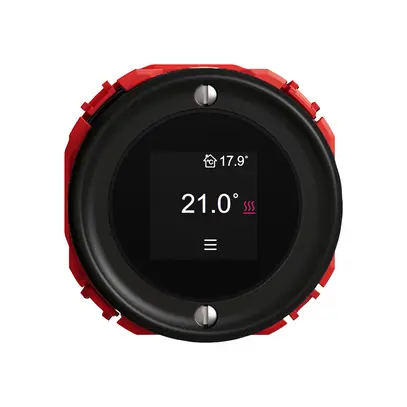 Raumthermostat STANDARDdue SNAPFIX® 230VAC 4…30°C 58×58mm schwarz 