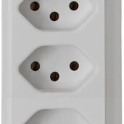 Prise multiple cleverLINE 9×T13 blanc 2m H05VV-F 3×1mm² avec interrupteur 