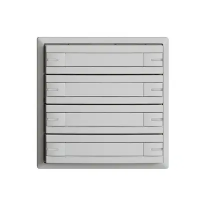 Pulsante KNX RGB EDUE, 250mW, c.LED RGB, c.carta, 8×pulsante, com.1×tasto, grc 