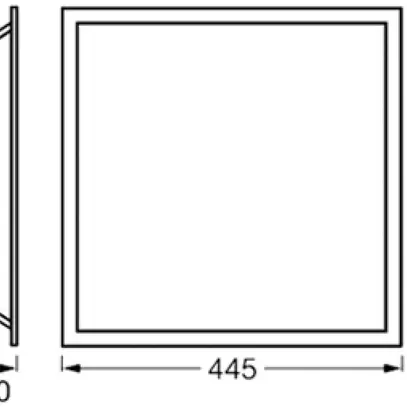 LED-Deckenleuchte LEDVANCE SMART+ WIFI PLANON 24W 1900lm RGB TW DIM 445×445 ws 