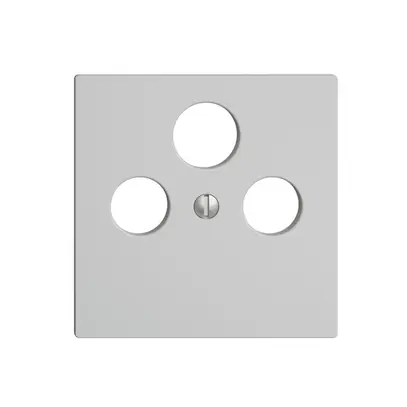 Plaque frontale EDIZIOdue gris clair pour SAT 