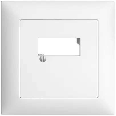 Kit frontale INC EDIZIOdue bianco 88×88mm 2×RJ45 