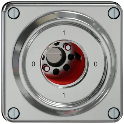Interruttore a chiave ELEMENT SNAPFIX® 2×1P 16A 400V 0-1-0-1 all 