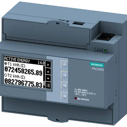 Misuratore di energia AMD Siemens SENTRON PAC2200 3×65A ModbusTCP 