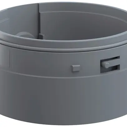 Adapter WERMA Maxi, für Signalsäule, seitlische Kabelverschraubung, grau 