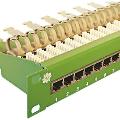 Pannello di distribuzione RJ45 ITT 30 pr.verde 