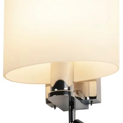 Applique SLV KENKUA SPOT E27 40W, con lampada di lettura LED 2W 3000K, satin/Cr 