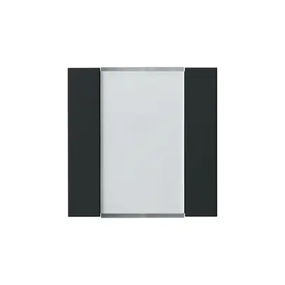 Kit frontal Hager kallysto 2×KNX noir 
