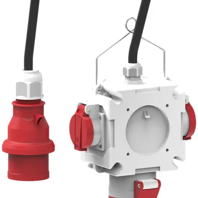 Kreuzverteiler Bals CEE16/5 6h 1×CEE16/5 6h 2×T25 mit Kabel 