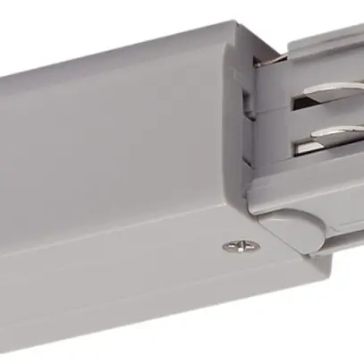 Alimentazione SLV per binario conduttore S-TRACK, versione L grigio argento 