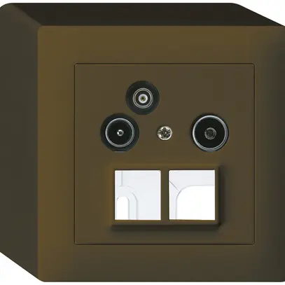Prise pour antenne AP R/TV-Données kallysto HMS 2GHz 4dB brun 