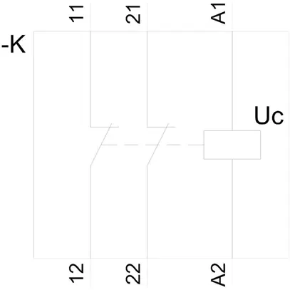 REG-Schütz Siemens SENTRON INSTA 5TT5 220…230V AC/DC 2NC 20A 230V 1TE 