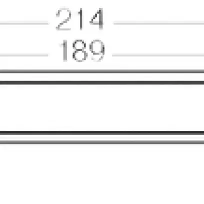 Guida di montaggio Hensel, 214mm, per DK / KF / EB 50… 
