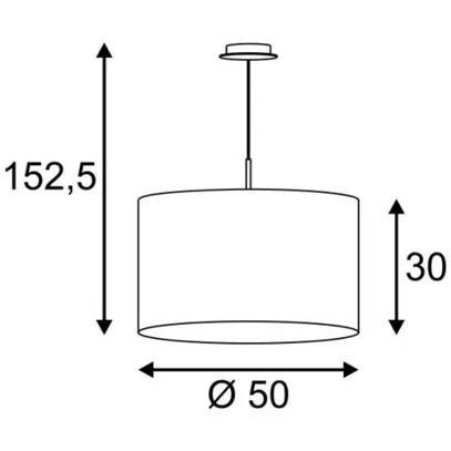 Lampada a sospensione SLV TENORA PD-1 3×E27 60W IP20 nero 