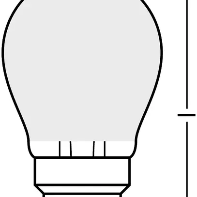 Lampe LED PARATHOM CLASSIC P40 FIL FROSTED DIM B22d 4.8W 827 470lm 