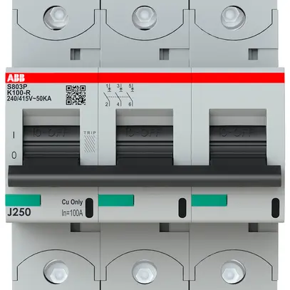 Disjoncteur ABB S803P-K100-R 3P 400V K-100A 50kA 4.5UM 