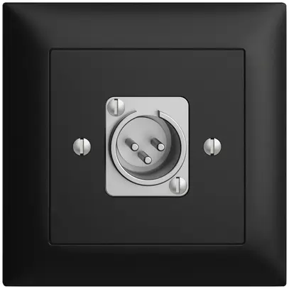 UP-Dose mit XLR-Stecker EDIZIOdue schwarz 