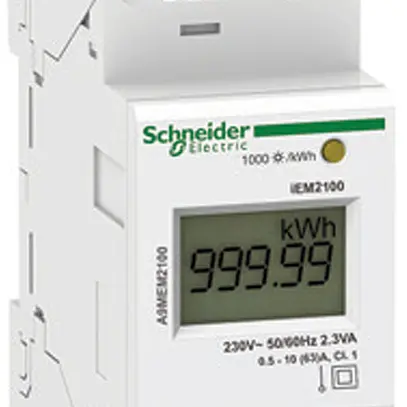 REG-Energiezähler Schneider Electric iEM2100 KWH 1P 63A 