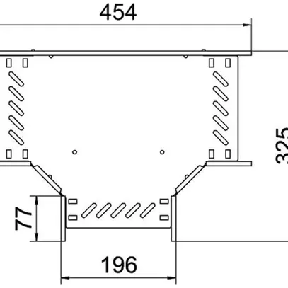 Pezzo a T BET RT 85×200mm acciaio zincato a nastro 