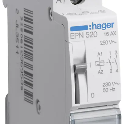 Teleruttore Hager 1UM 230VAC 110VDC 0 apertura 2 chiusura 0 invertitore 