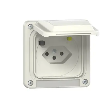 Presa FI inserto SUPRA T13 30mA bianco 