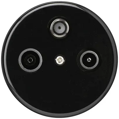 Inserto per presa INC basico TV-R-SAT nero 