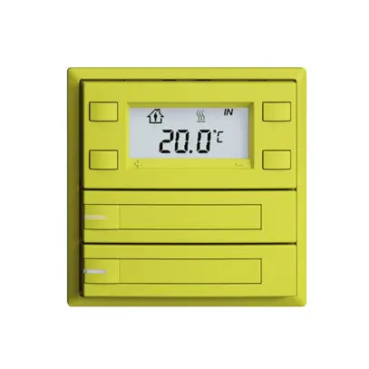 UP-RTH-Taster KNX 2-fach EDIZIOdue F lemon, mit Papier+LED RGB 
