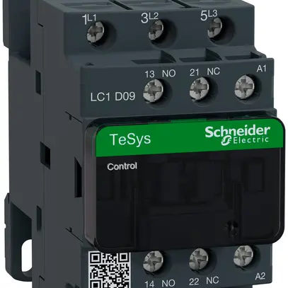 Contattore Schneider Electric LC1D09B7 24V/50/60Hz 1Ch+1cont.9A TeSys 