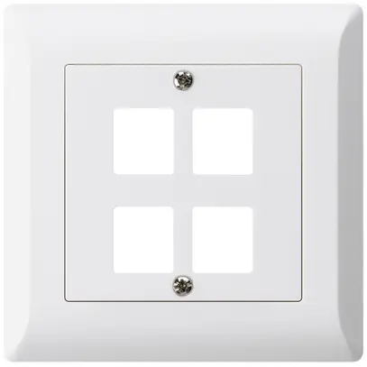 Kit frontale INC HMS kallysto.line per 4 moduli bianco 