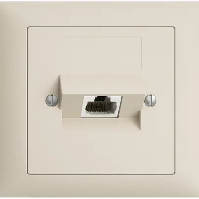 Prise INC 1×RJ45/u 4P ITplus EDIZIOdue crema 