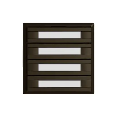 KNX-Taster RGB EDIZIO.liv SNAPFIX® Temperaturfüh.o.LED Pap.4×T 2-Tbed.br 