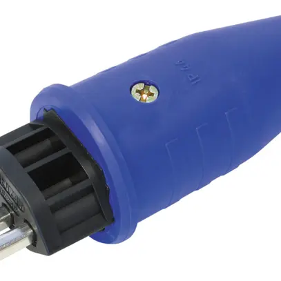 Spina mobile di gomma T23 16A blu 