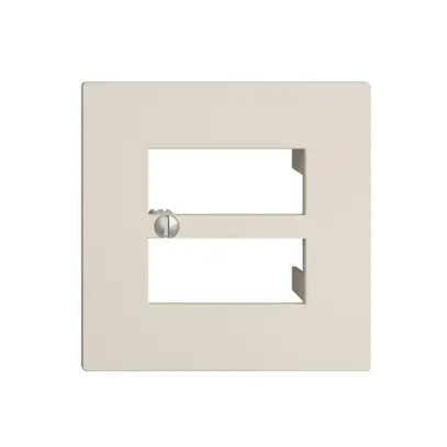 Placca frontale 4×RJ45 EDIZIOdue crema, R&M swissline 