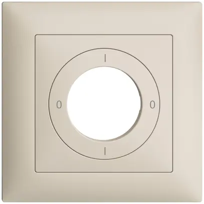 Kit frontal EDIZIOdue 0-1-0-1 88×88mm crema pour interrupteur à clé 