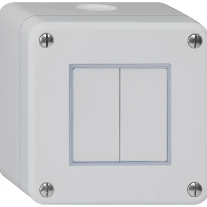 Interruttore AP robusto IP55 schema 3+3 grigio 