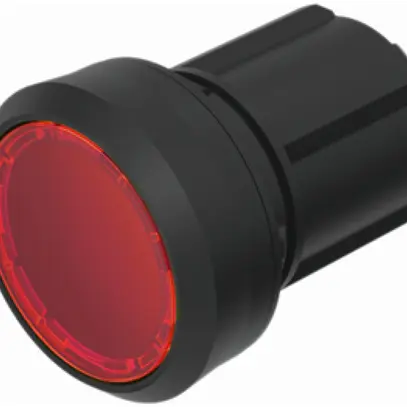 Interruttore INS EAO45, R, rosso, illum., anello nero, a filo 
