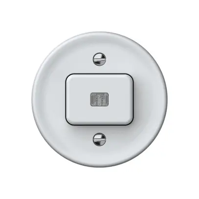 Interruttore a pulsante luminoso origin sch 3 LED 60×60mm bianco 