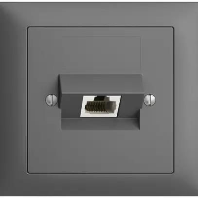 Presa INS 1×RJ45/u 4P ITplus EDIZIOdue grigio scuro 