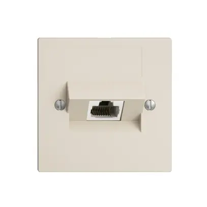Prise ENC 1×RJ45/u 8P ITplus EDIZIOdue crema 