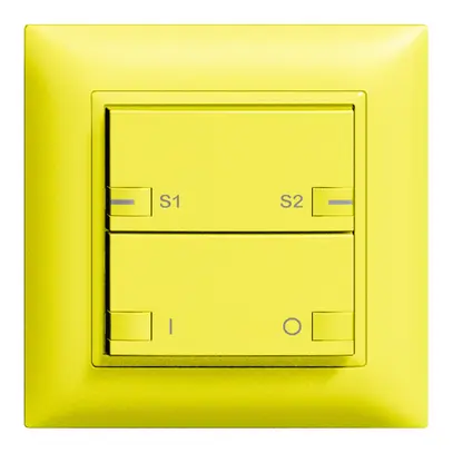 Tasto INC ZEP ON-OFF scena 1c/2t staz.centr/sec. EDIZIOdue lemon 