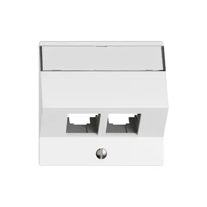 Kit di montaggio EDIZIO.liv EASYNET S-One SNAPFIX® inclinato per 2×RJ45 bi 