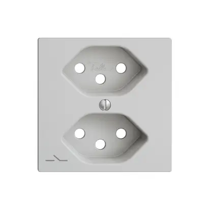 Placca frontale 2×T13,S EDIZIOdue grigio chiaro 