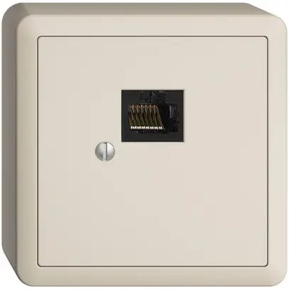 Scatola AP 1×RJ45/u 8P EDIZIOdue crema, R&M swissline 