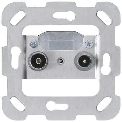 Intérieur pour prise de passage R/TV Hager 19dB avec plaque de fixation 