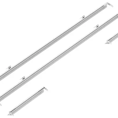 Telaio da incasso Sylvania alluminio 1252×352×38mm bianco 