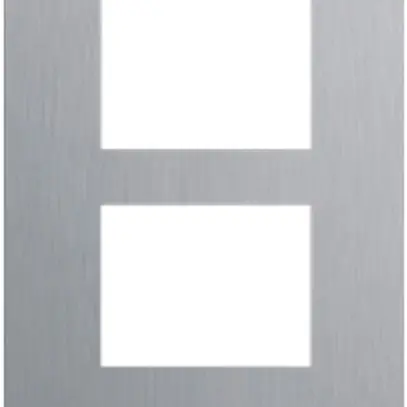 Cadre de recouvrement audio ABB-Welcome, pour 1/4 (4 modules), ac-fin brossé 