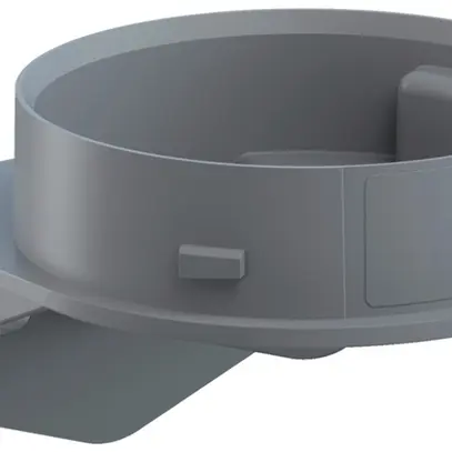 Staffa WERMA Mini, per colonna di segnalizzazione, grigio 