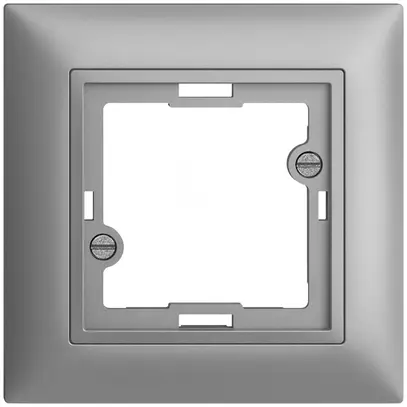 Kit frontal EDIZIOdue silver 88×88mm pour lampe témoin plate 