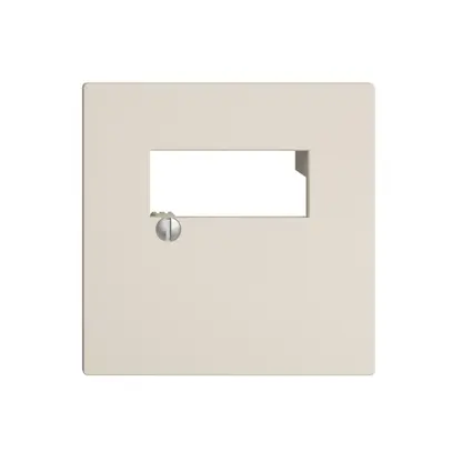 Placca frontale 2×RJ45 EDIZIOdue crema, R&M swissline 
