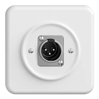 Presa INC XLR con spina STANDARDdue bianco 